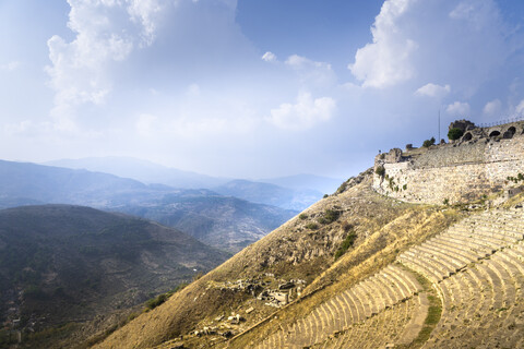 Türkei, Bergama, Akropolis, Amphitheater, lizenzfreies Stockfoto