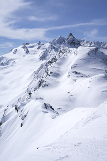 Frankreich, Französische Alpen, Les Menuires, Trois Vallees, Tiefschnee - SKAF00131