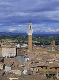 Italien, Toskana, Siena, Palazzo Pubblico, Torre del Mangia - WWF04721