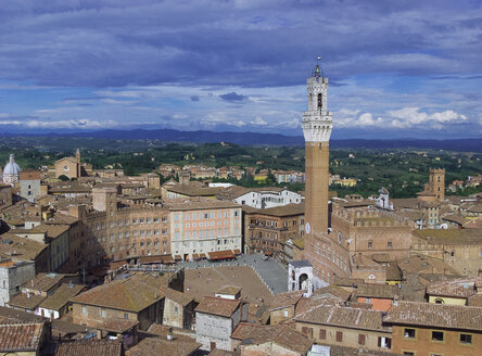 Italien, Toskana, Siena, Palazzo Pubblico, Torre del Mangia - WWF04722