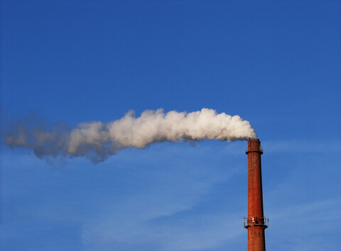 Smokestack stock photo