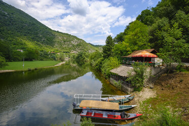 Montenegro, Rijeka Crnojevica, restaurant at river Crnojevic - SIEF08301