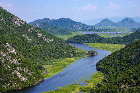 Montenegro, river Crnojevic and Lake Skadar seen from Pavlova Strana lookout - SIEF08303