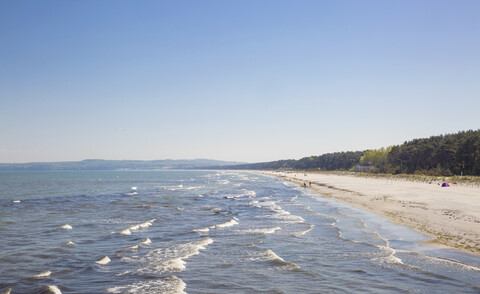 Deutschland, Rügen, Binz, Strand in Prora, lizenzfreies Stockfoto