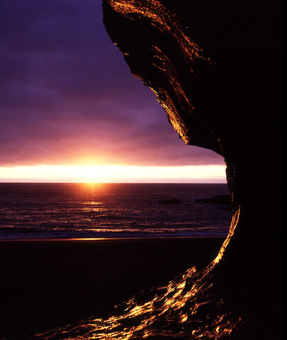 Neuseeland, Küste bei Westport, lizenzfreies Stockfoto