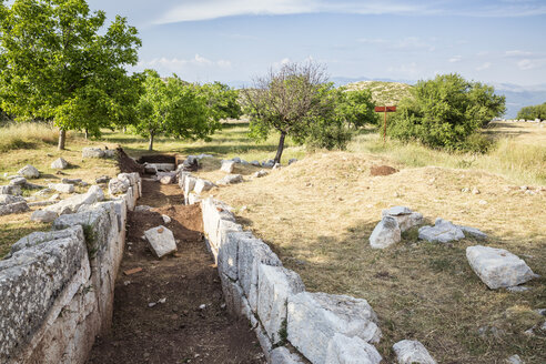 Griechenland, Peloponnes, Arkadien, Lykaion, antike Ausgrabungsstätte unterhalb des Berges Profitis Ilias - MAMF00322