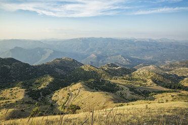 Griechenland, Peloponnes, Arkadien, Lykaion, Blick vom Berg Profitis Ilias - MAMF00332