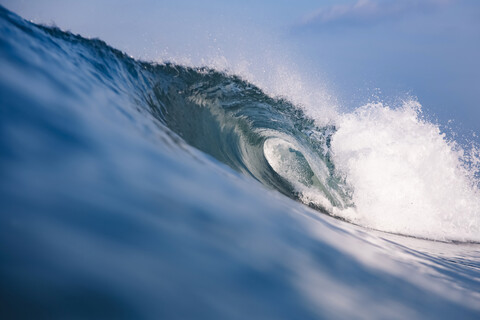 Indonesien, Bali, Welle, lizenzfreies Stockfoto