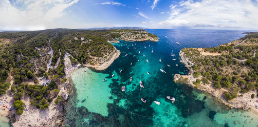 Spain, Mallorca, Palma de Mallorca, Aerial view of Calvia region, El Toro, Portals Vells - AMF06641