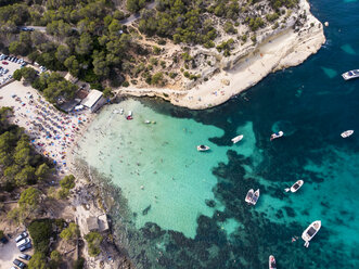 Spain, Mallorca, Palma de Mallorca, Aerial view of Calvia region, El Toro, Portals Vells - AMF06642