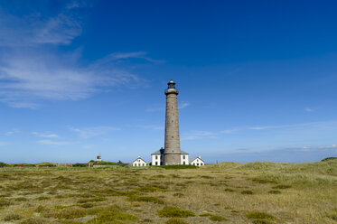 Denmark, Jutland, Skagen, Grenen, grey lighthouse - UMF00896