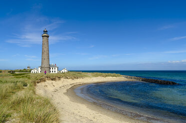 Dänemark, Jütland, Skagen, Grenen, Grauer Leuchtturm - UMF00898