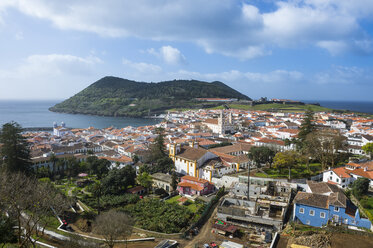 Portugal, Azoren, Terceira, Angra do Heroismo, Blick auf die Stadt - RUNF00836