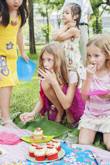 Kinder beim Geburtstagspicknick - FOLF09675