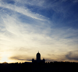 Clouds over silhouette of Helsinki Cathedral, Finland - FOLF09842