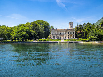 Italy, Lombardy, Lake Como, gorgeous villa at the lakeshore - AMF06684