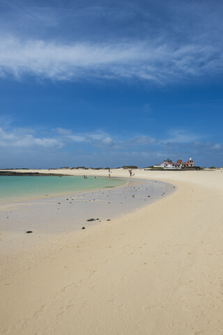 Spain, Canary Islands, Fuerteventura, El Cotillo, Playa Chica stock photo