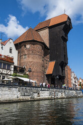 Poland, Gdansk, Crane Gate on the Motlawa river - RUNF00875