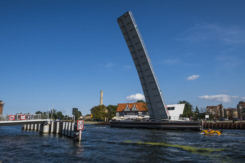 Polen, Danzig, Wartka-Brücke über den Fluss Motlawa - RUNF00889