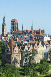 Poland, Gdansk, Overlook over the old town center - RUNF00900