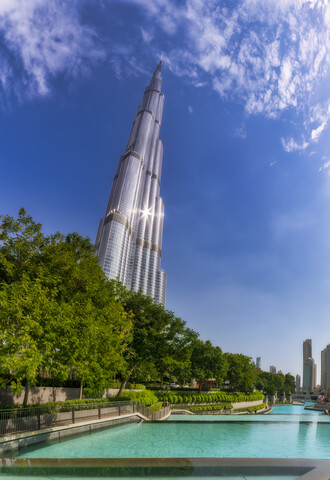 Vereinigte Arabische Emirate, Dubai, Burj Khalifa, lizenzfreies Stockfoto