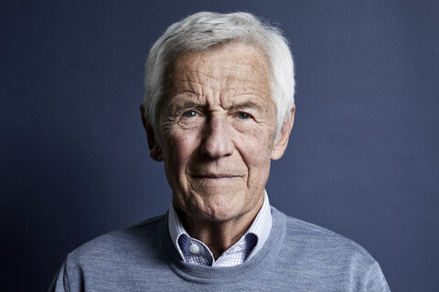 Portrait of senior man stock photo