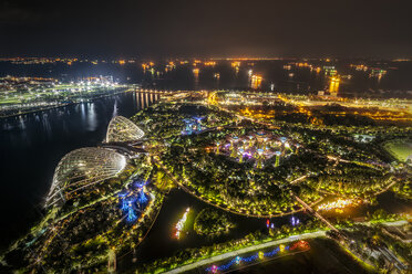 Singapur, Stadtbild bei Nacht - SMAF01207
