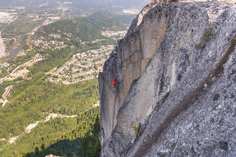 Klettern, Squamish, Kanada, lizenzfreies Stockfoto