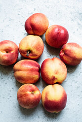 Fresh peaches on table - CUF46988