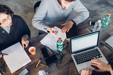 Designers having meeting in studio - CUF47226