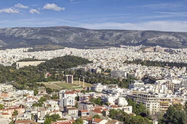 Greece, Athens, view on Olympieion and Panathenaic Stadium - MAMF00344