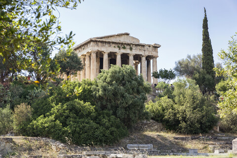 Griechenland, Athen, Antike Agora, Hephaisteion, lizenzfreies Stockfoto