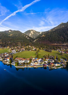 Deutschland, Bayern, Oberbayern, Walchensee, Kochel am See am Abend - AMF06701