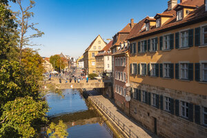 Deutschland, Bayern, Bamberg, Altstadt, Fluss Regnitz - TAMF01164