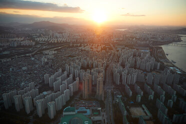 Cityscape at sunset, Seoul, South Korea - CUF48025