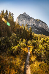 Hiking trail, Karwendel region, Hinterriss, Tirol, Austria - CUF48307