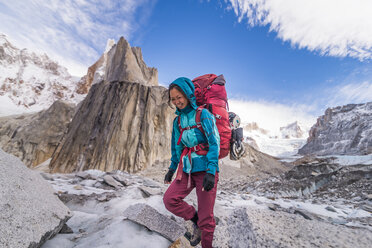 Klettern in El Chaltén, Südpatagonien, Argentinien - ISF20425