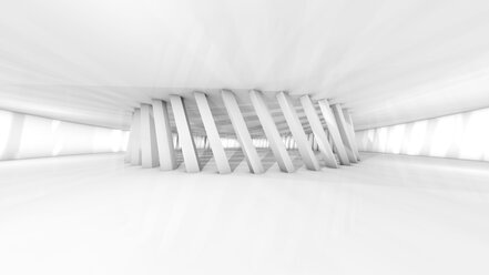 Futuristic white room, 3D Rendering - SPCF00331