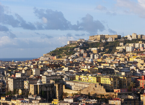 Italien, Neapel, Stadtbild, Castel Sant'Elmo, lizenzfreies Stockfoto