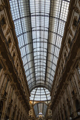 Italien, Mailand, Galleria Vittorio Emanuele II, Glasdach - LOMF00795