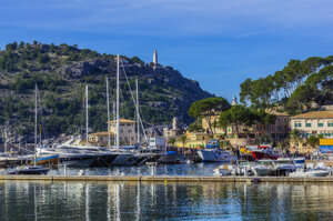 Spanien, Mallorca, Port de Soller, Blick auf den Hafen - THAF02444