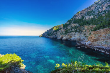 Spain, Baleares, Mallorca, coast near Sa Foradada - THAF02461