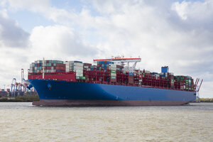 Deutschland, Hamburg, Containerschiff - WIF03766