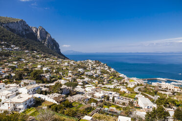 Italy, Campania, Capri, Buildings aginst the sea - FLMF00096