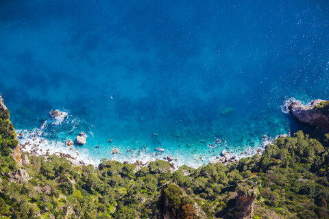 Italien, Kampanien, Capri, Anacapri, Blick vom Monte Solaro, lizenzfreies Stockfoto