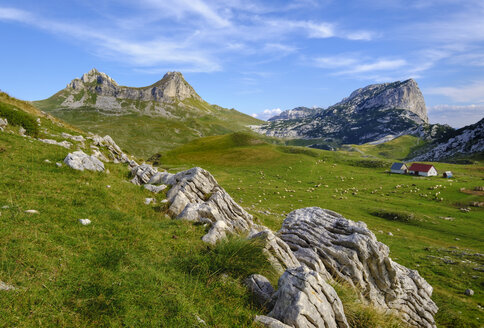 Montenegro, Durmitor-Nationalpark, Durmitor-Massiv, Sarban-Alm, Berge Sedlo und Boljska Greda - SIEF08373