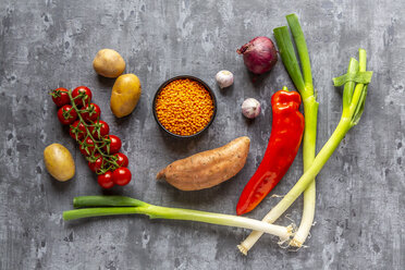 Ingredients of red lentil soup - SARF04060