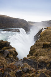 Island, Goldener Kreis, Gullfoss Wasserfall - WIF03790