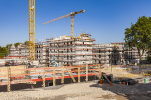 Deutschland, Stuttgart, Neubauten, Baustelle, Hausbau - WDF05047