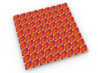 Vibrant LSD blotter repeating pattern, 3d rendering - SPCF00348